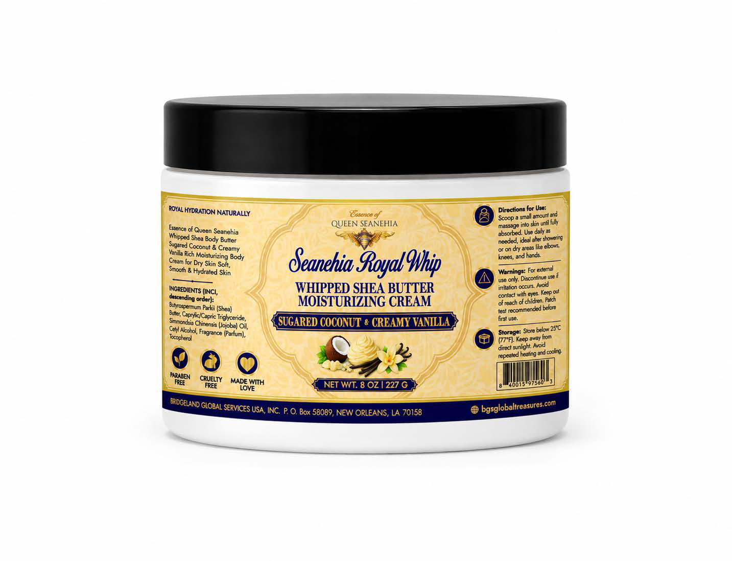 Queen Seanehia Whipped Shea Butter Moisturizing Cream